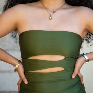 FRIDA - Vestito lungo in raso - immagine 2