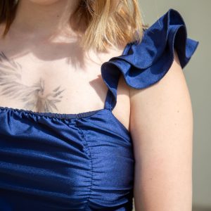 SIBILLA - Vestito corto arricciato - immagine 4