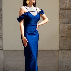 STELLA - Abito midi scollato - immagine 2