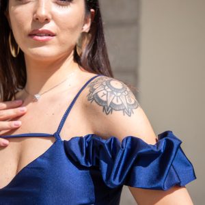 STELLA - Abito midi scollato - immagine 5