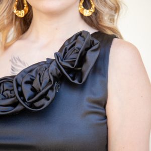 VERA - Abito midi satinato - immagine 2