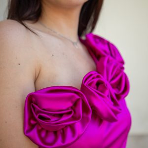 VERA - Abito midi satinato - immagine 4