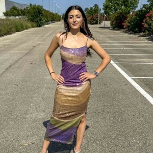 KYRA - vestito paillettes - immagine 1