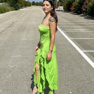 XENA - Vestito verde - immagine 1