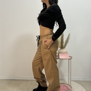 ZORA - Pantalone Cammello - immagine 2