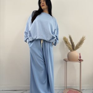 STILE - Felpa oversize celeste - immagine 2