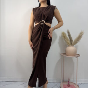 ALORUH - Abito cut out spilla - immagine 2