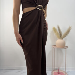 ALORUH - Abito cut out spilla - immagine 4