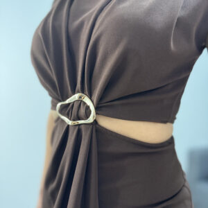 ALORUH - Abito cut out spilla - immagine 5