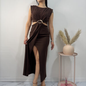 ALORUH - Abito cut out spilla - immagine 1