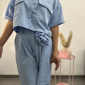 CORALINE - Coordinato camicia pantalone - immagine 4