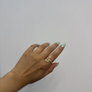 SNAKE - anello strass - immagine 2