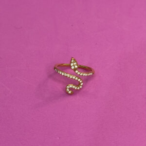 SNAKE - anello strass - immagine 1