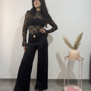 ALEV - Pantalone elegante nero - immagine 1
