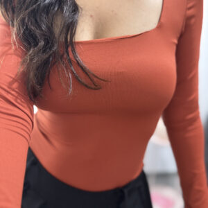 DESIR - Maglia a maniche lunghe arancione - immagine 1