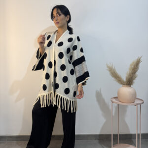 HALO - Cardigan lungo a pois - immagine 5