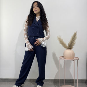 LILY - pantalone formale blu - immagine 1