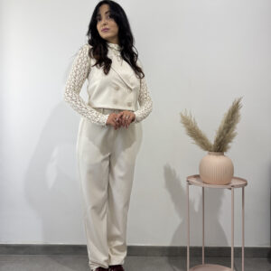 LILY - gilet crop panna - immagine 2