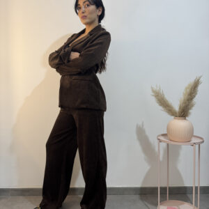 NYX - pantalone formale in velluto - immagine 3