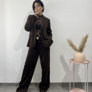 NYX - pantalone formale in velluto - immagine 1