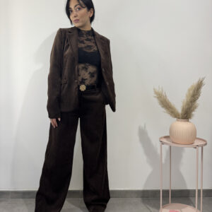 NYX - pantalone formale in velluto - immagine 4