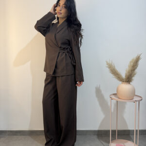 SERENA - Tailleur a portafoglio marrone - immagine 1