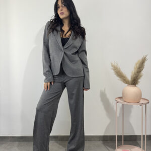 THALAS - giacca grigia doppio petto a costine - immagine 1