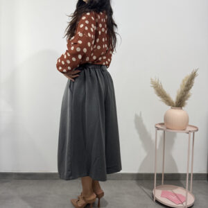 VERTIGO - Pantagonna a pieghe grigio - immagine 4