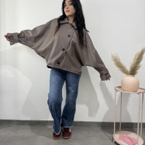 VINTAGE - Giacca in pelle tortora - immagine 3