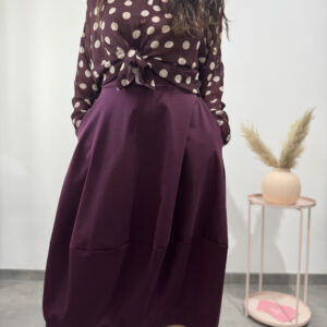 VOGUE - Camicia a pois prugna - immagine 2