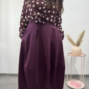 VOGUE - Camicia a pois prugna - immagine 1