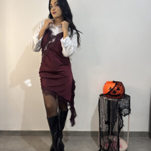 SABRINA - Abito asimmetrico pizzo - immagine 4