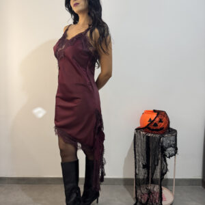 SABRINA - Abito asimmetrico pizzo - immagine 5