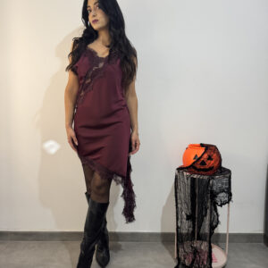 SABRINA - Abito asimmetrico pizzo - immagine 6