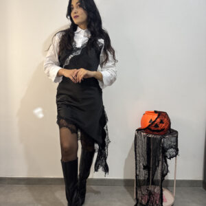 SABRINA - Abito asimmetrico pizzo - immagine 5