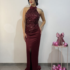 SHARON - Abito da sera rosso - immagine 1