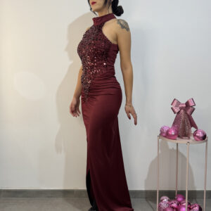 SHARON - Abito da sera rosso - immagine 5