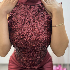 SHARON - Abito da sera rosso - immagine 6